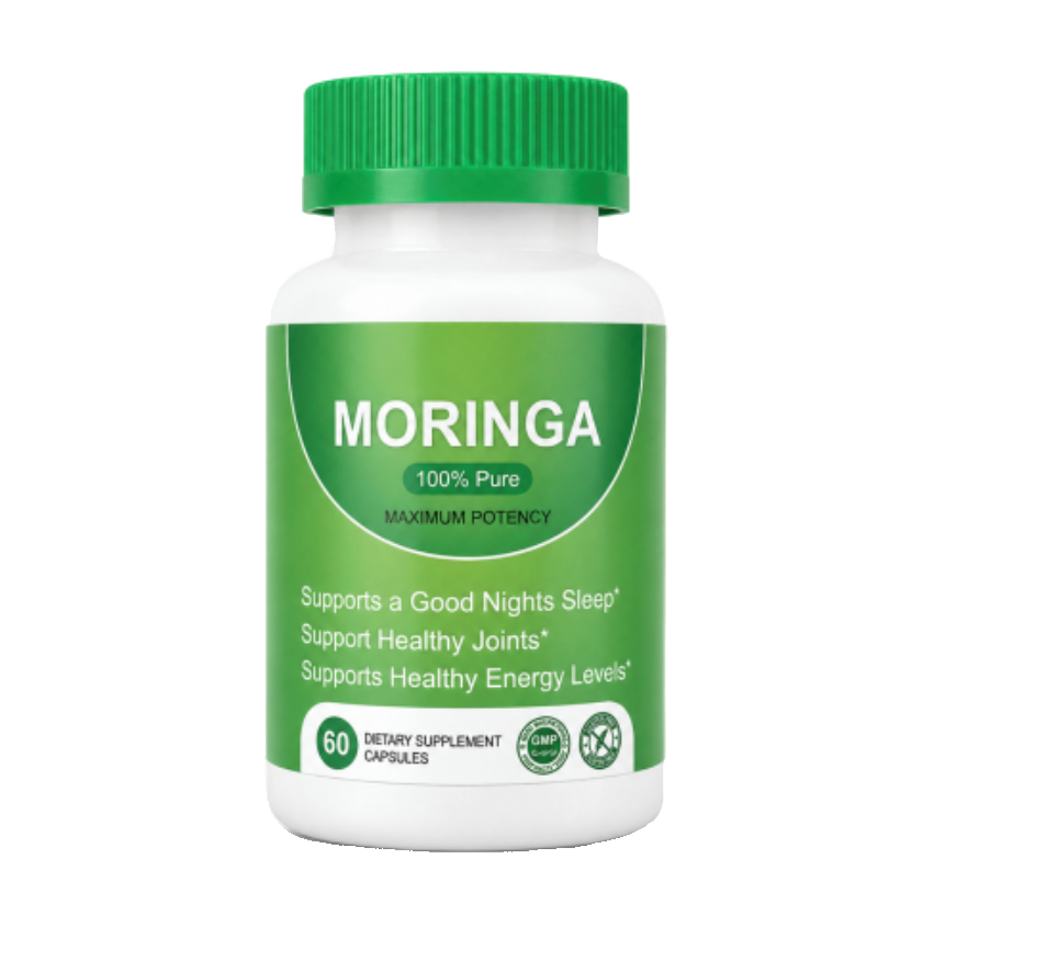 Moringa 100% Pura — 60 Cápsulas de Máxima Potencia